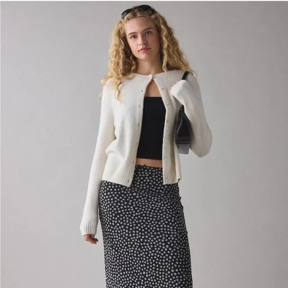 NWT Urban outfitters cream cardigan - Picture 2 of 8